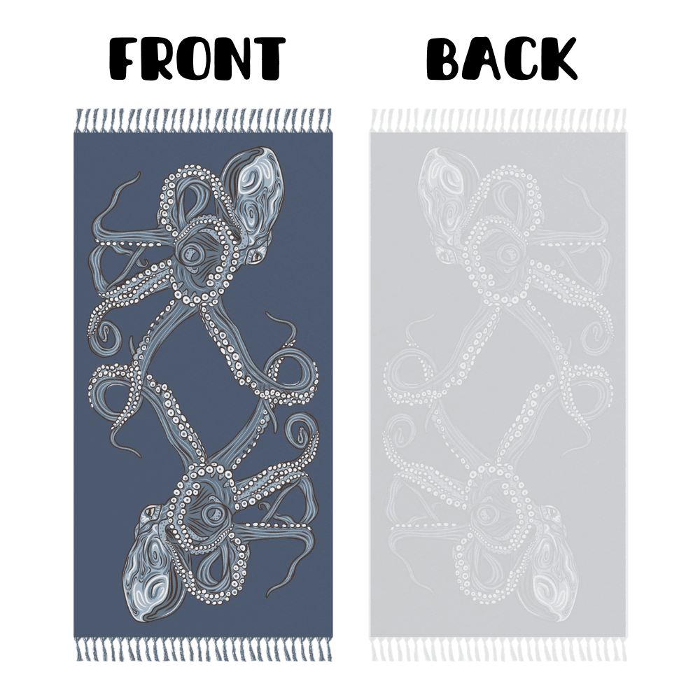 Navy Octopus swimwear mockup